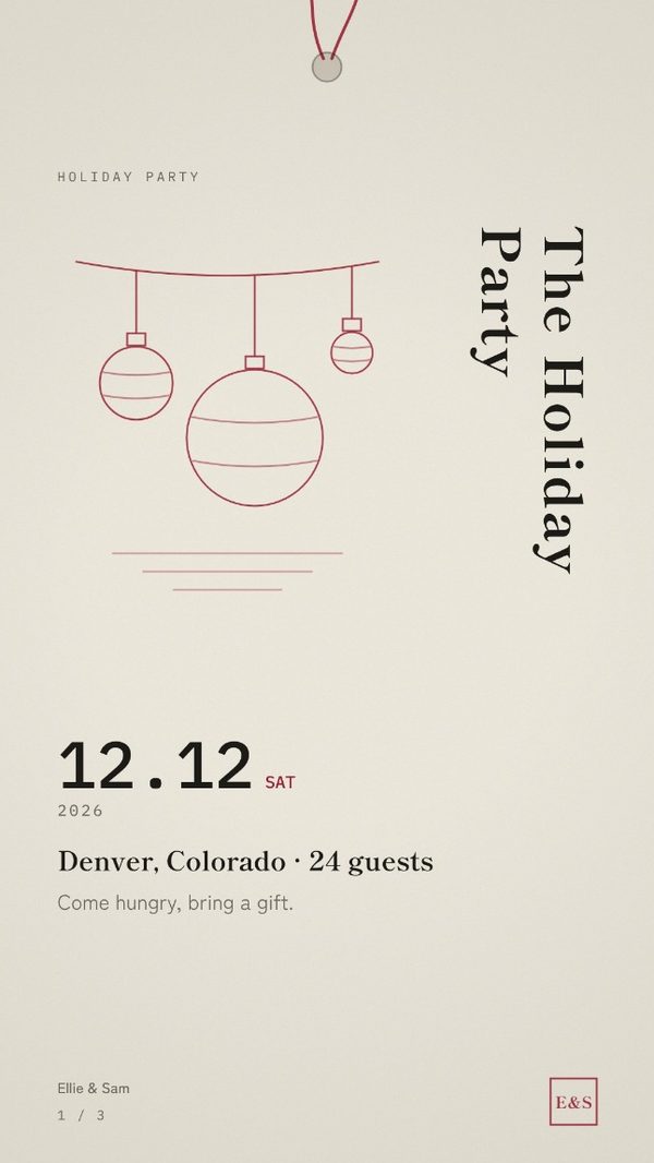 Cover of the Holiday Party Timeline