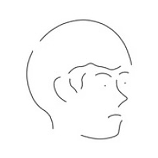 横顔の線画